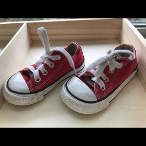 Red Converse - Size 5